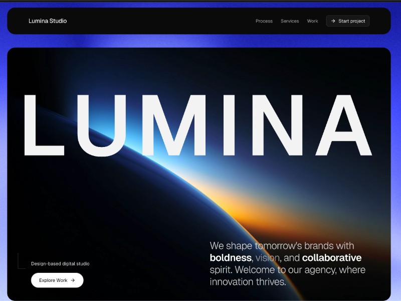 Preview for Creative Studio Landing Page Template