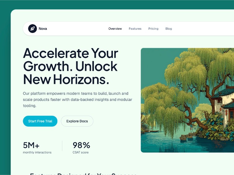 Preview for Responsive Navigation Bar UI