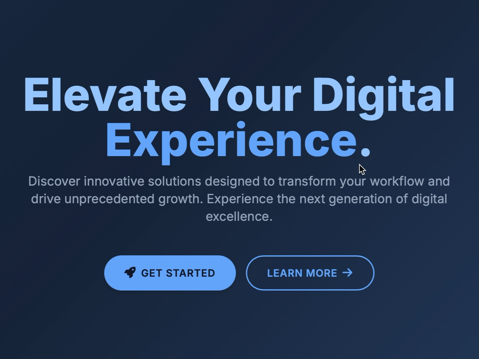Preview for Digital Experience Hero Section