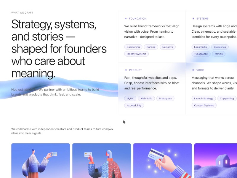 Preview for Strategy and Branding Content Layout
