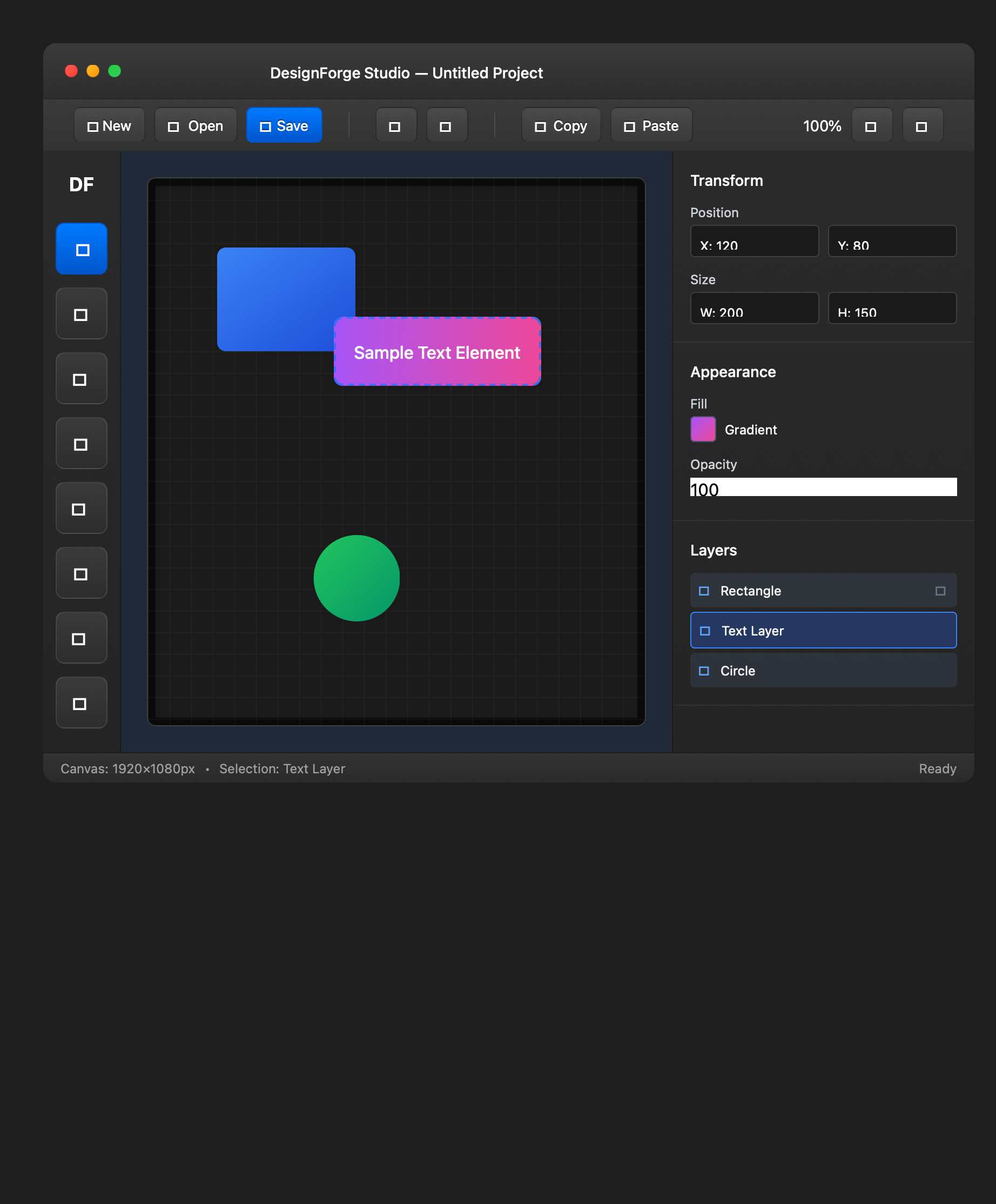 Preview for macOS Style Design Editor UI