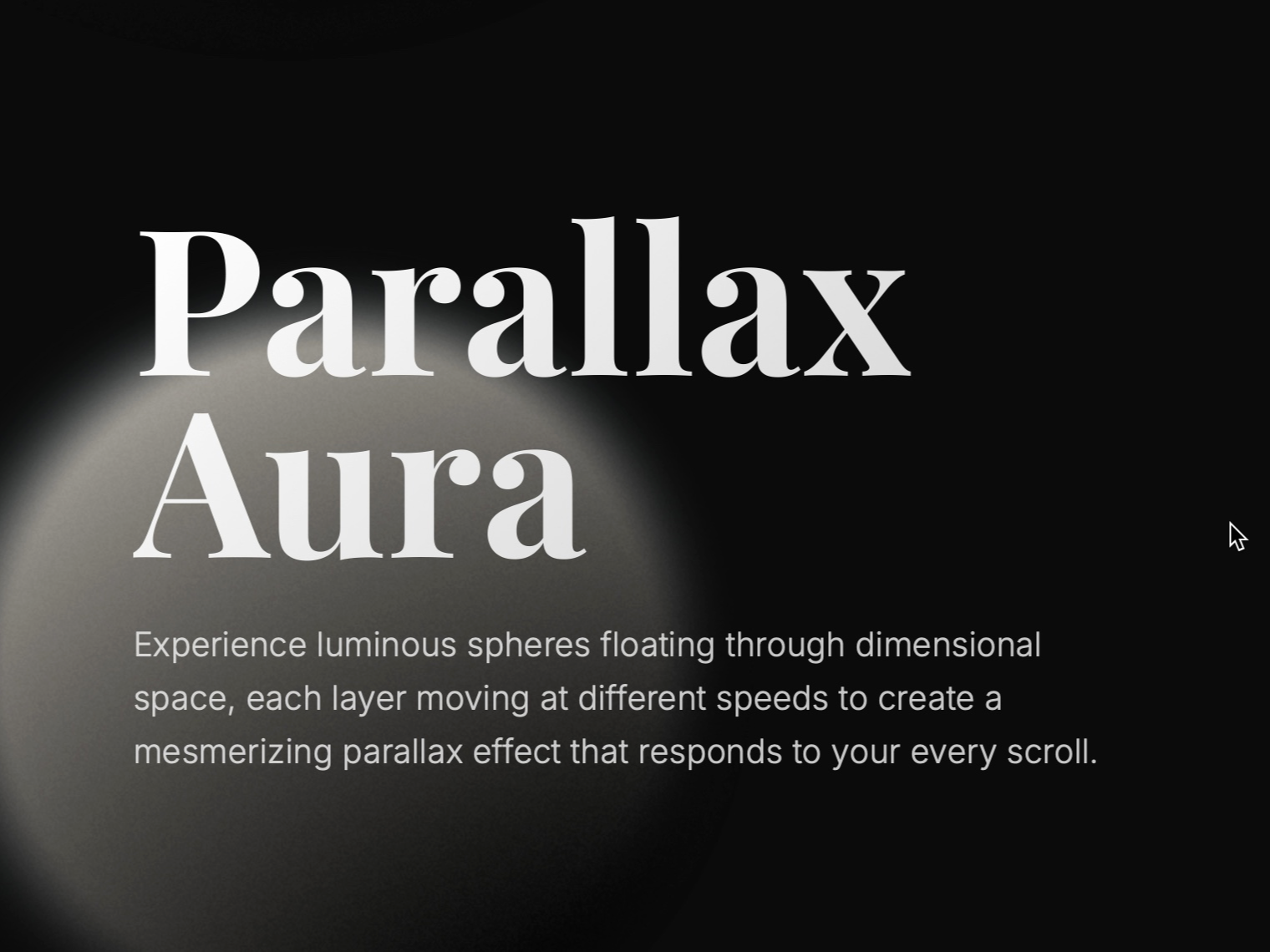 Preview for Parallax Light Field Interface