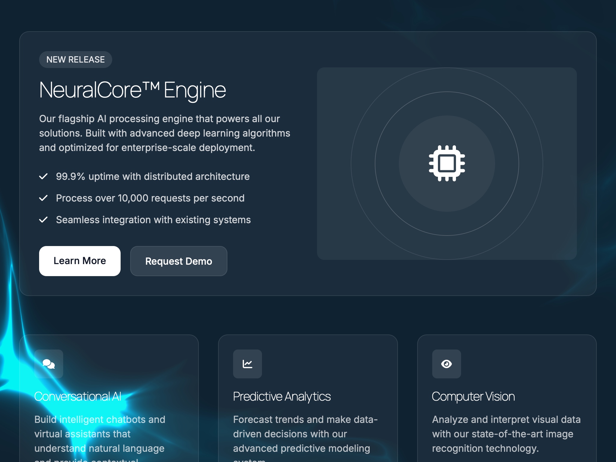 Preview for AI Products Showcase Interface