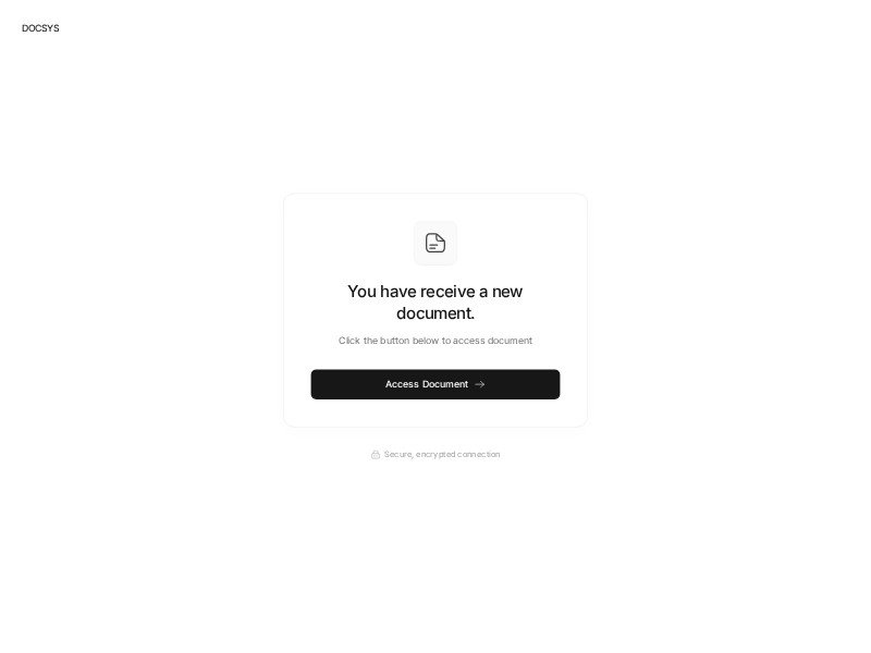 Preview for Secure Document Access Landing Page Template