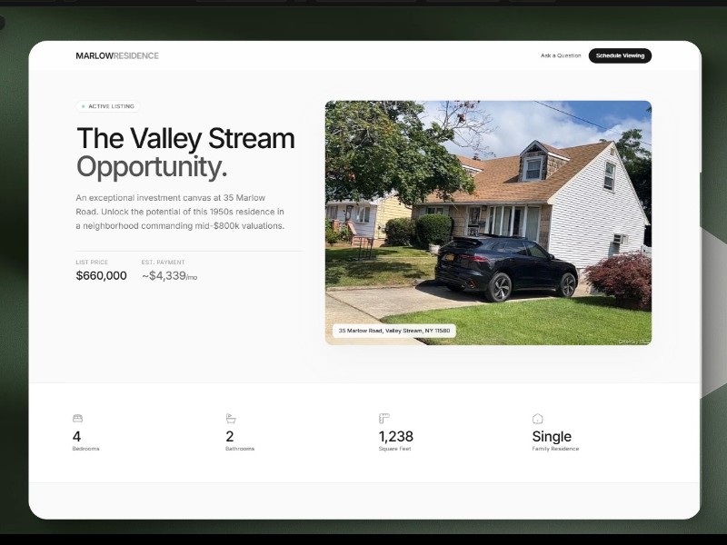 Preview for 35 Marlow Landing Page Template