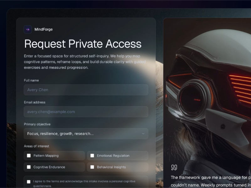 Preview for Private Access Request Form