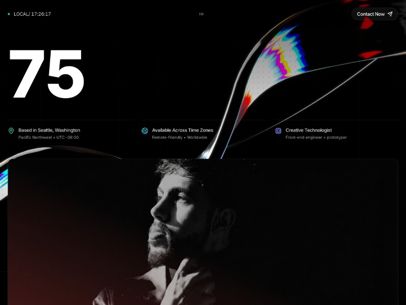 Preview for Creative Technologist Portfolio Template