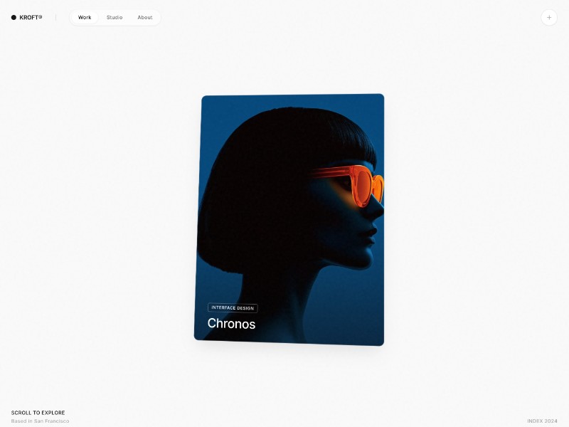 Preview for 3D Portfolio Index Landing Page Template