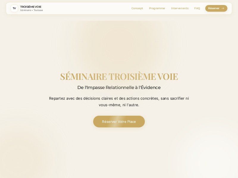 Preview for Séminaire de développement relationnel et personnel