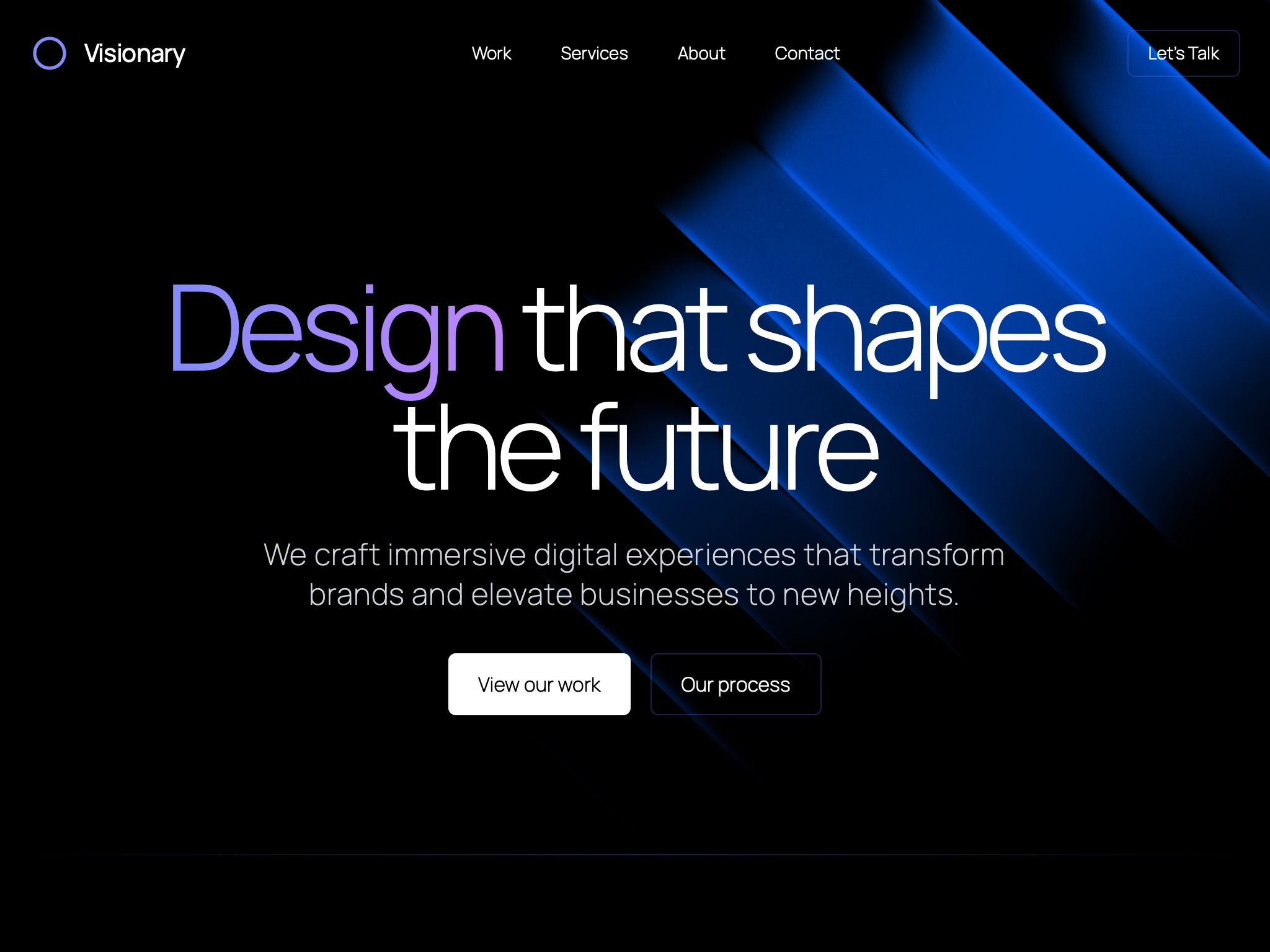 Preview for Interactive Design Agency Landing Page