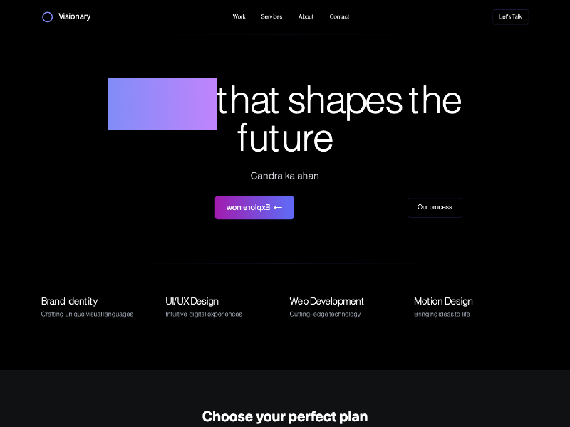 Preview for Digital Agency Landing Page UI v3