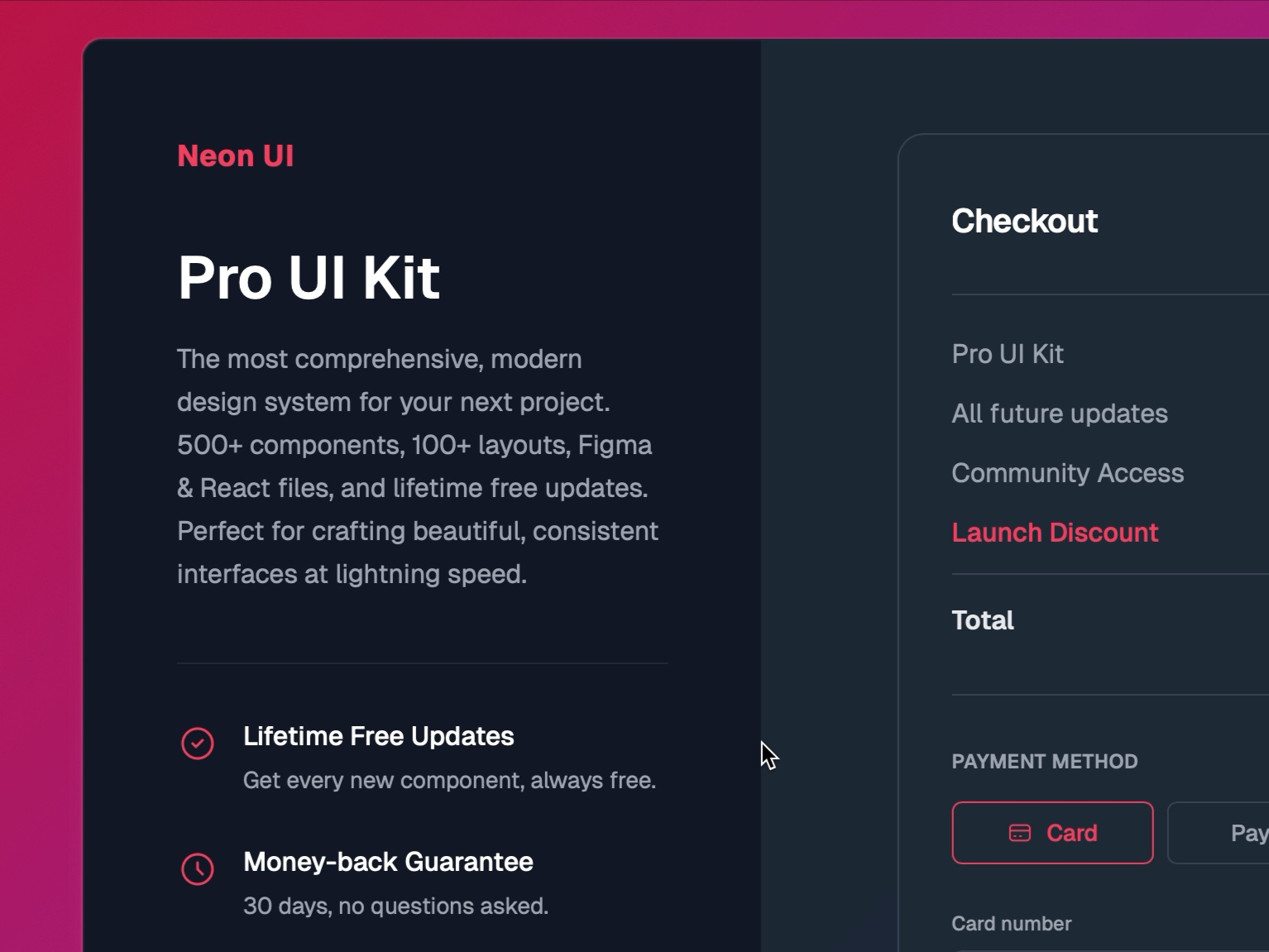 Preview for UI Kit Checkout Interface