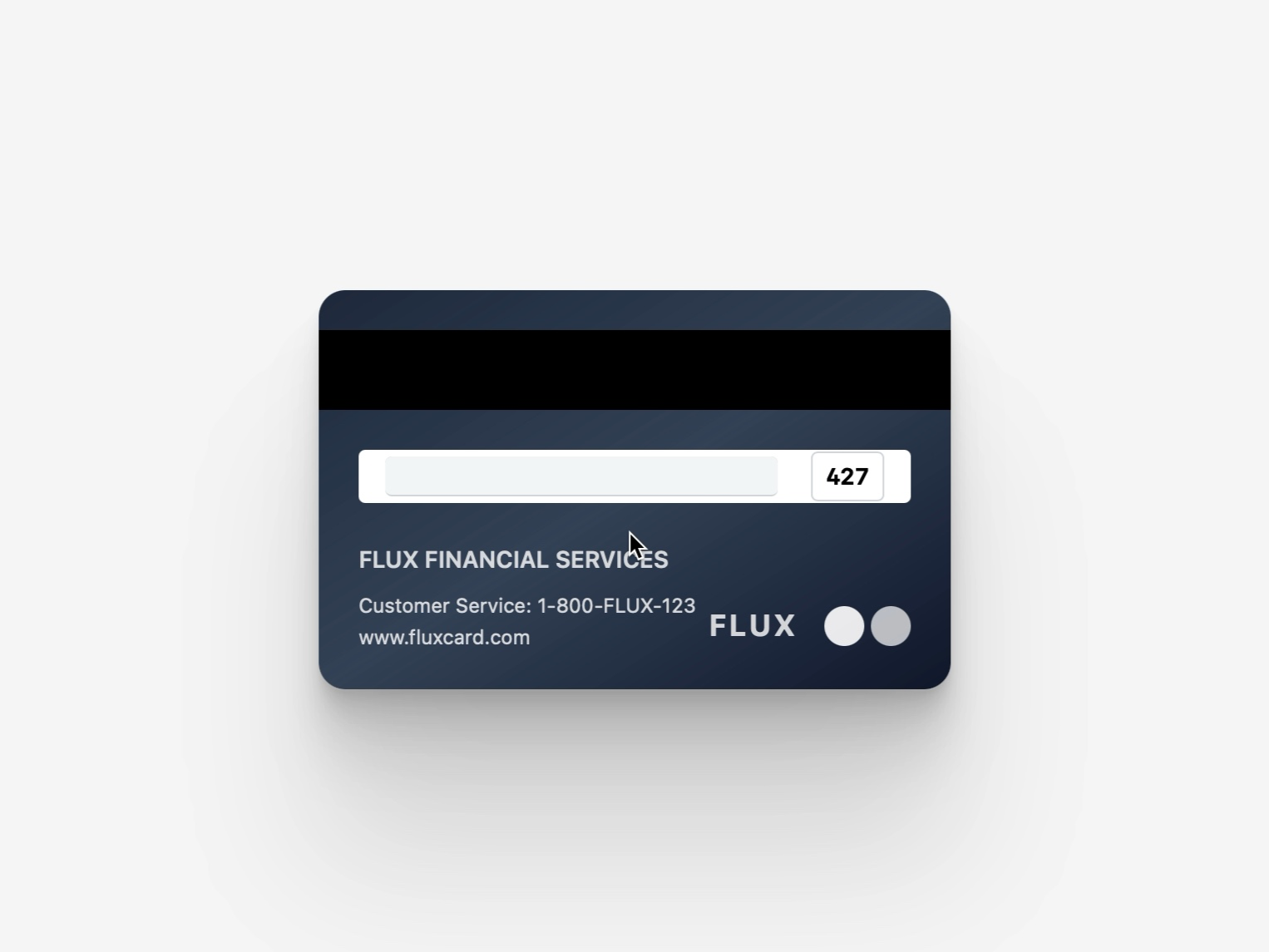 Preview for Interactive 3D Flippable Credit Card