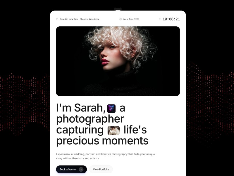 Preview for Photography Portfolio Landing Page Template