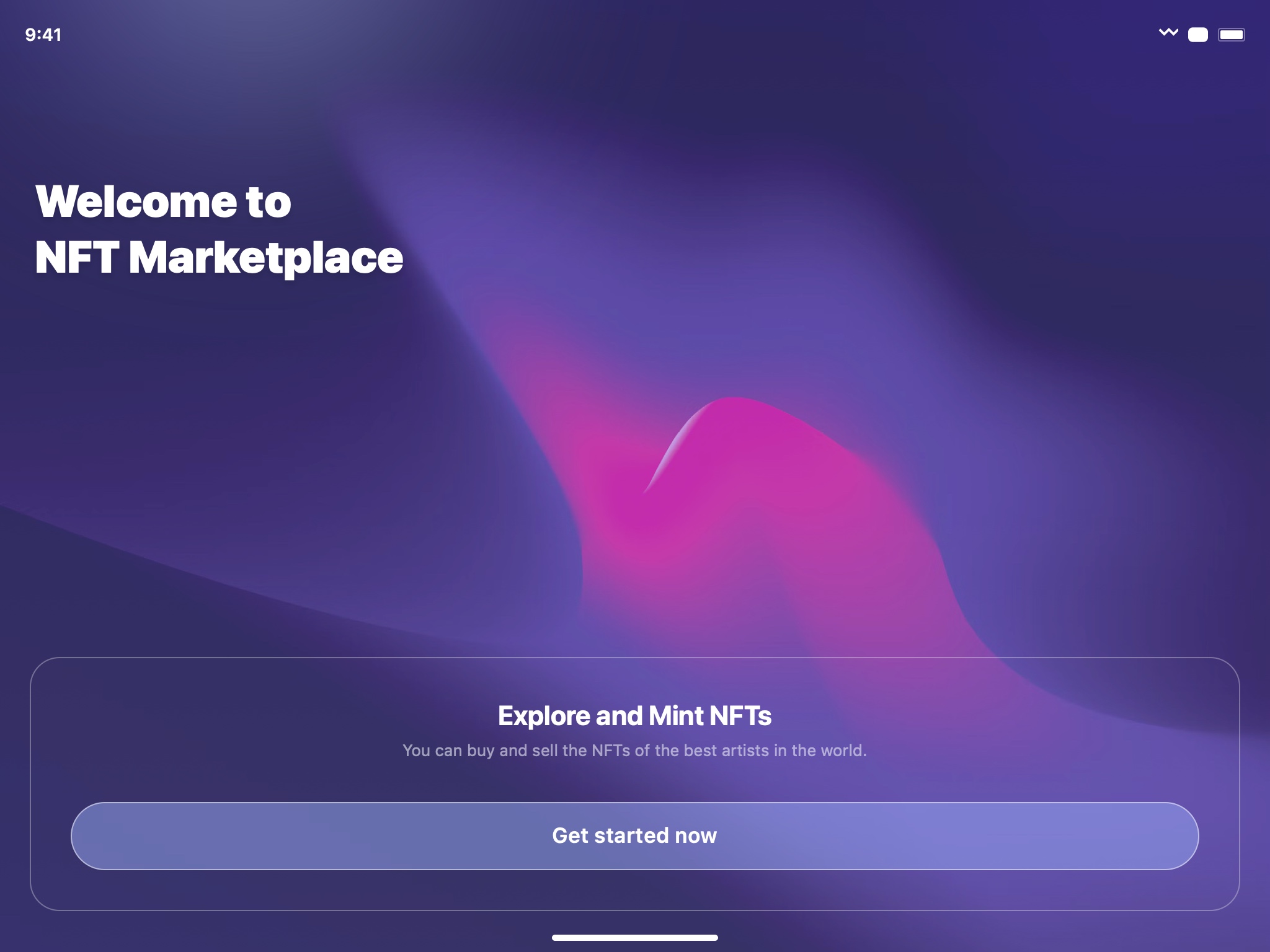 Preview for NFT Marketplace Landing UI