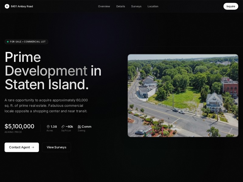 Preview for 6401 Amboy Road Template