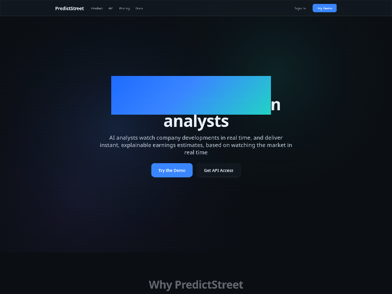 Preview for AI-Powered Earnings Estimates UI v1