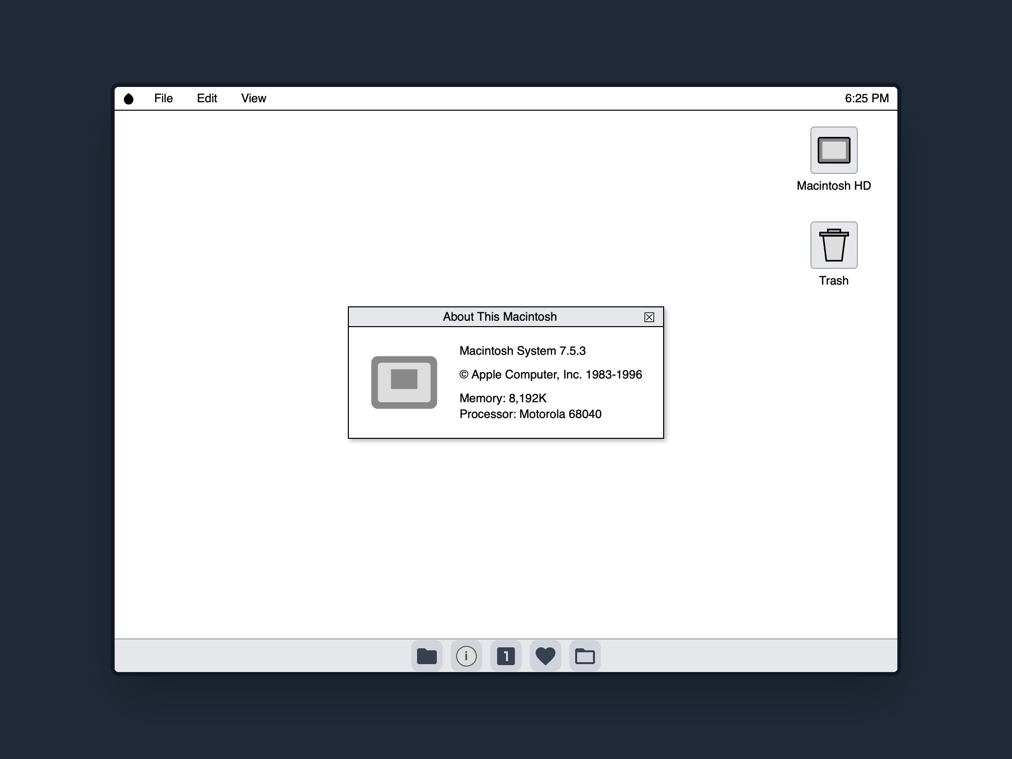 Preview for Classic Desktop Interface Layout