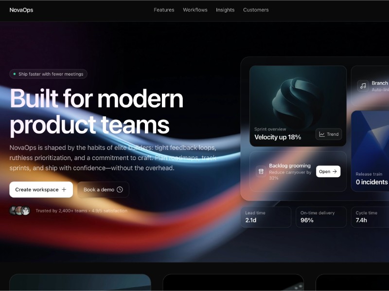 Preview for Product Team Dashboard Layout