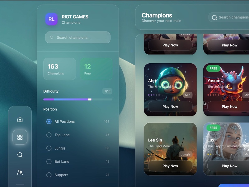 Preview for Interactive Floating Sidebar UI