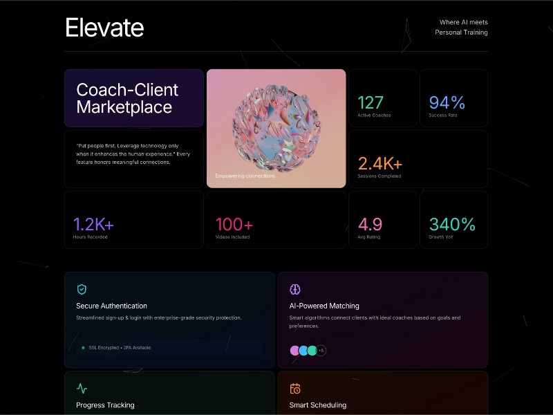 Preview for Coach-Client Marketplace UI