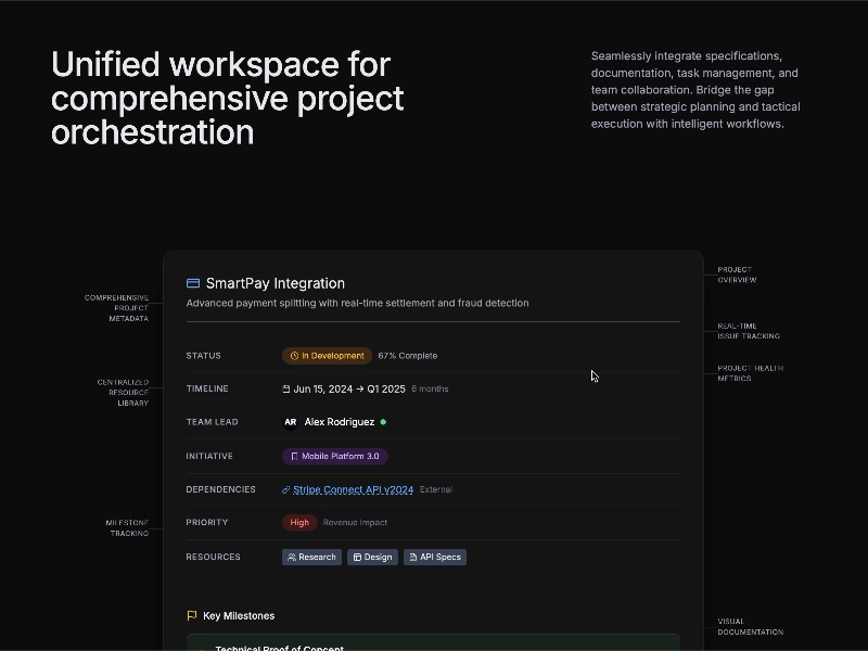 Preview for Unified Project Management Interface