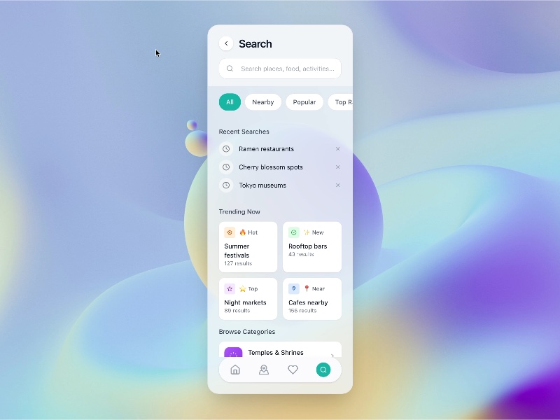 Preview for Search Interface with Filters