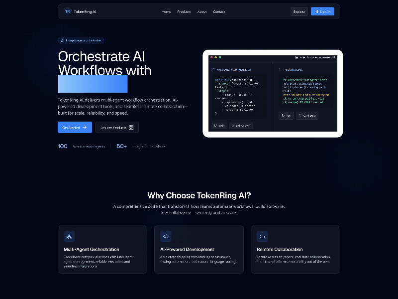 Preview for AI Workflow Orchestration UI v6