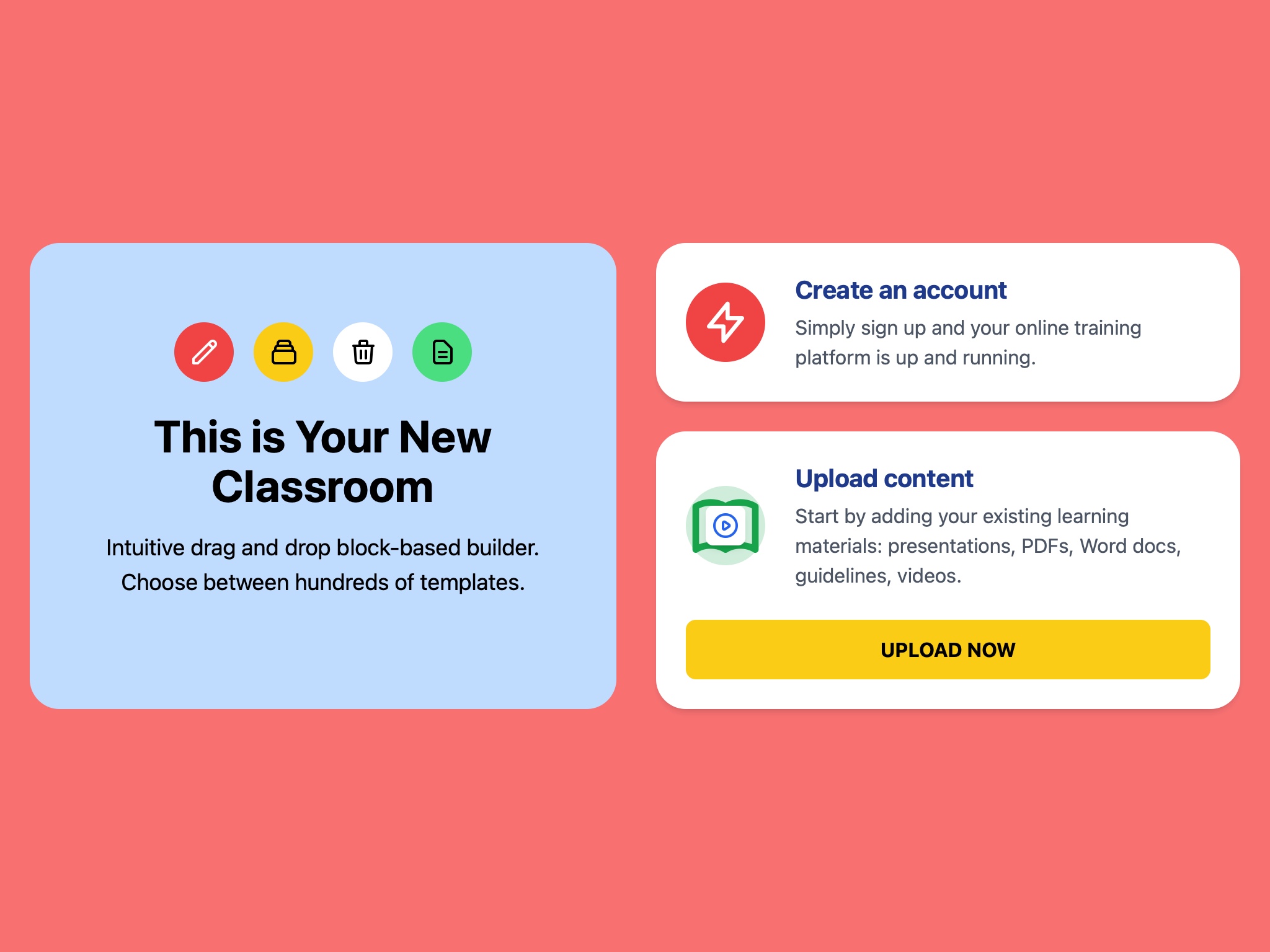 Preview for Online Training Platform UI