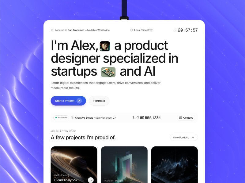 Preview for Creative Studio Portfolio Template
