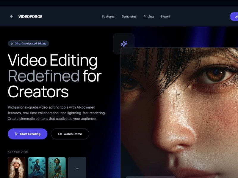 Preview for Video Editing Interface Layout