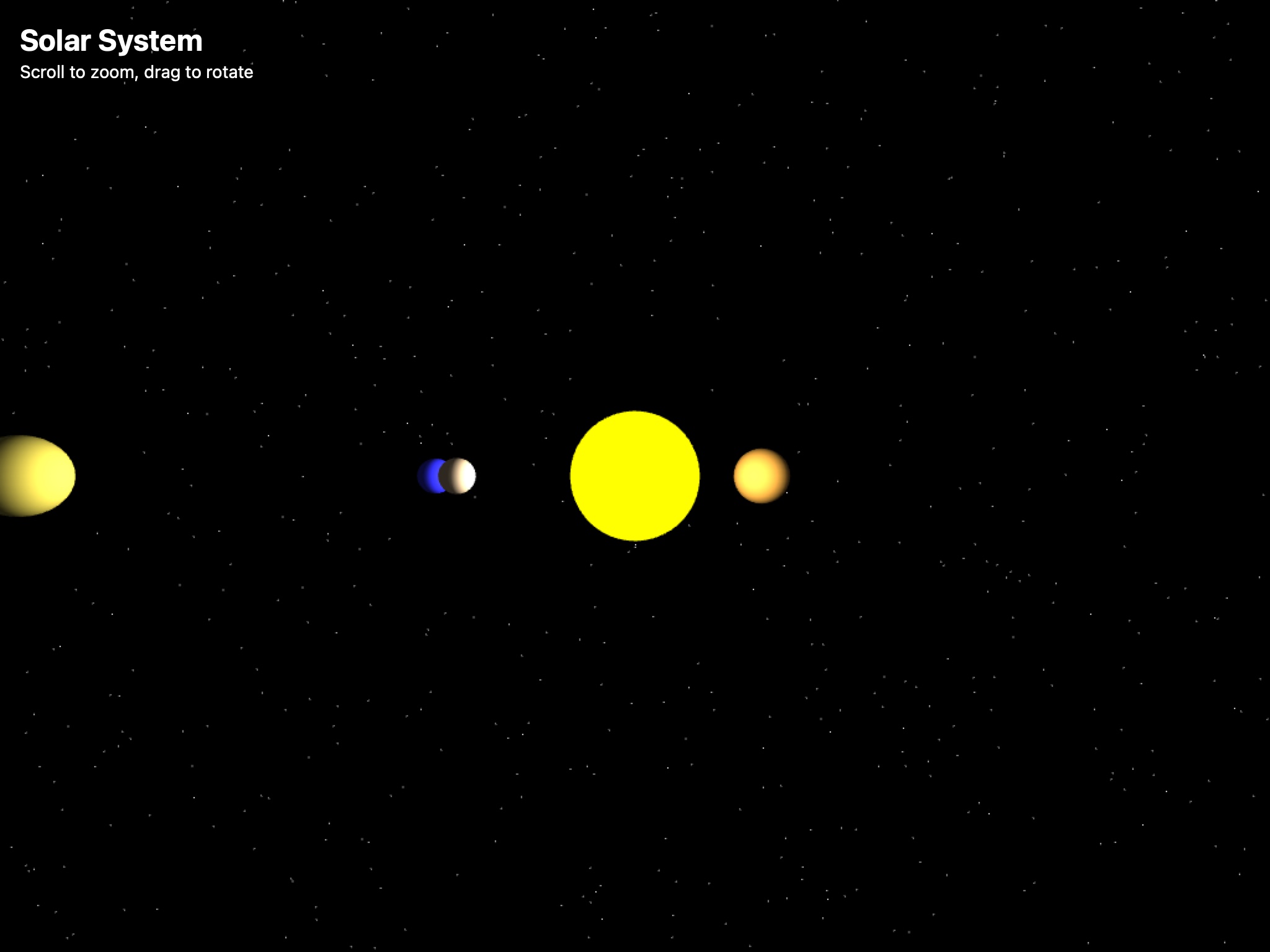Preview for 3D Solar System Visualization