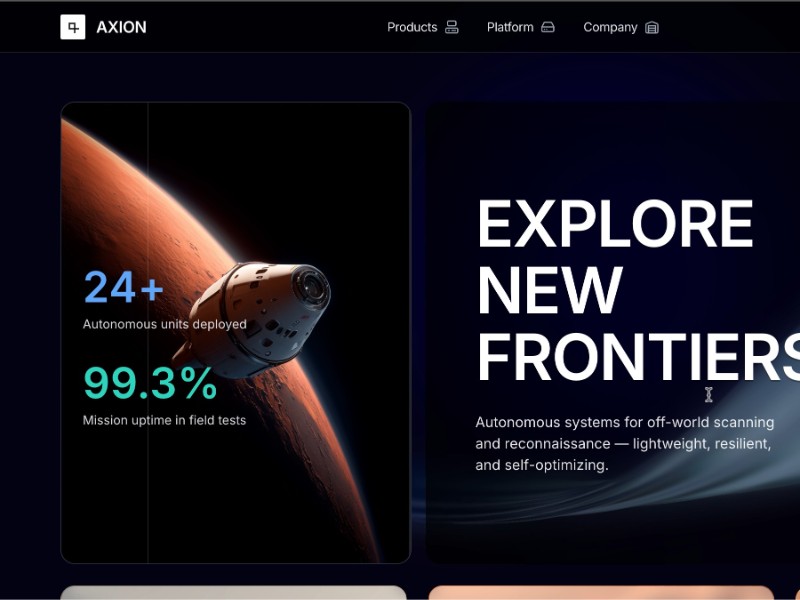 Preview for Responsive Navigation and Hero Layout