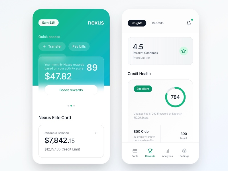Preview for Mobile Finance Dashboard UI