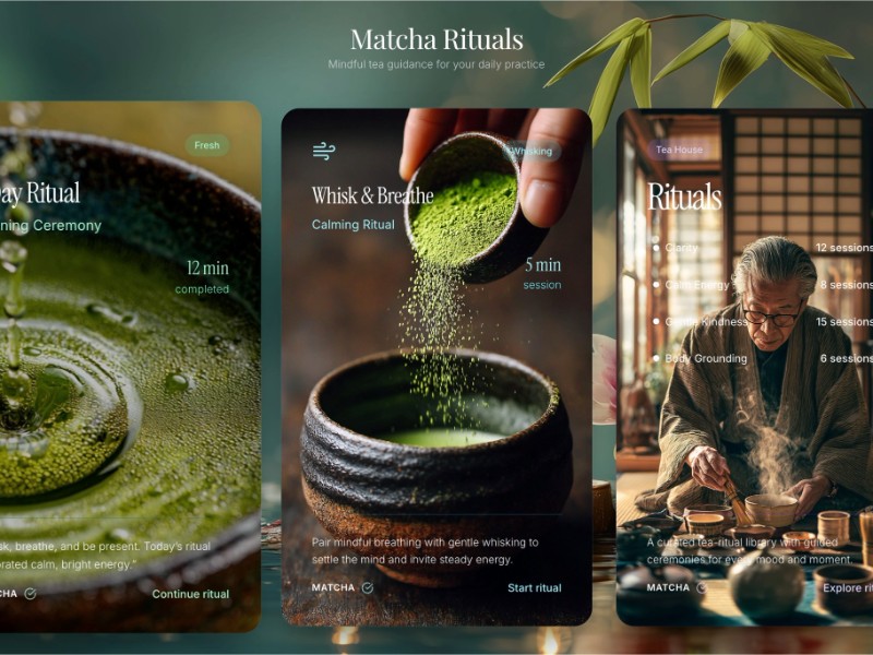 Preview for Daily Tea Rituals Interface