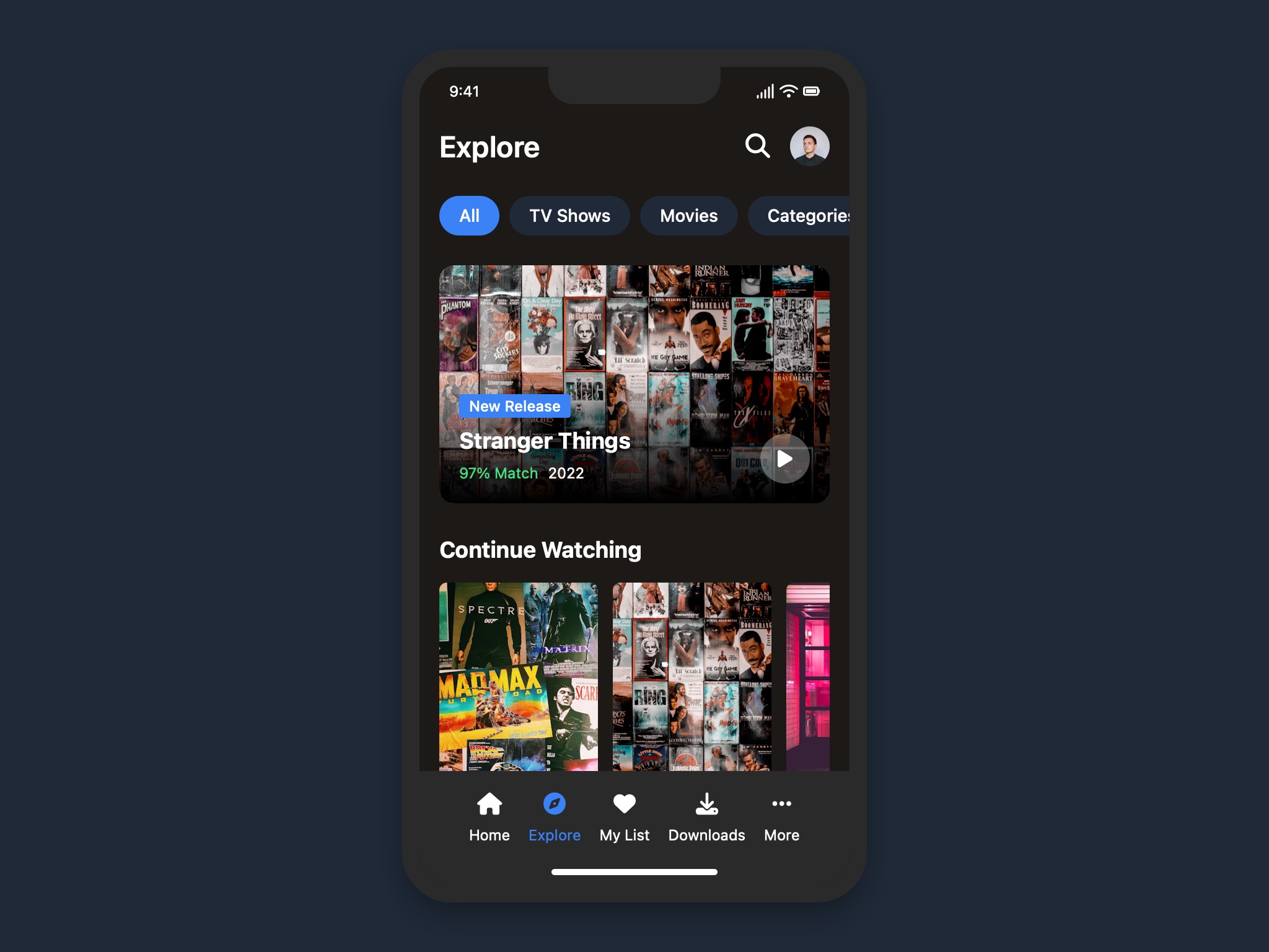 Preview for Mobile Streaming Content Browser