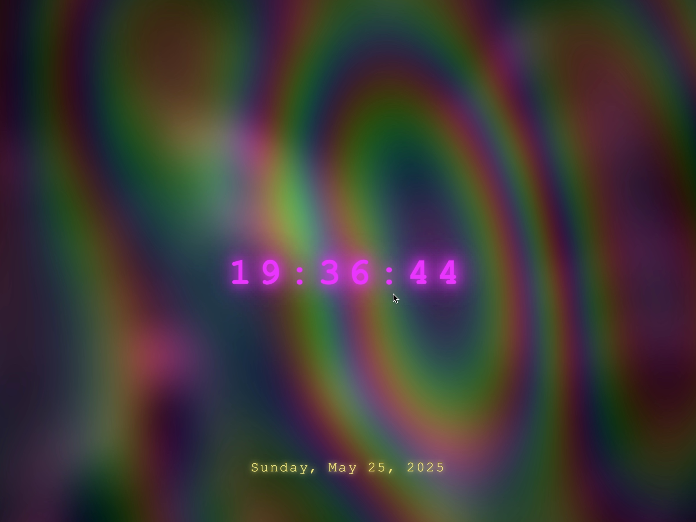 Preview for Digital Clock with Shader Background