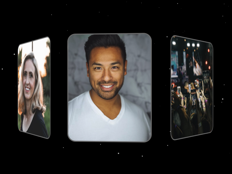 Preview for 3D Particle Background with Cylinder Gallery