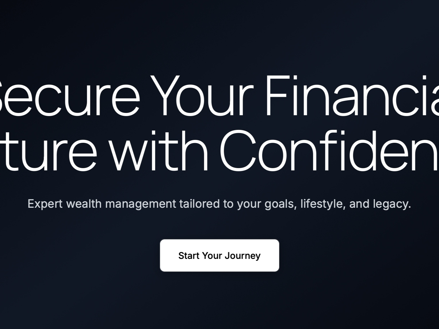 Preview for Multi-Section Financial Services UI