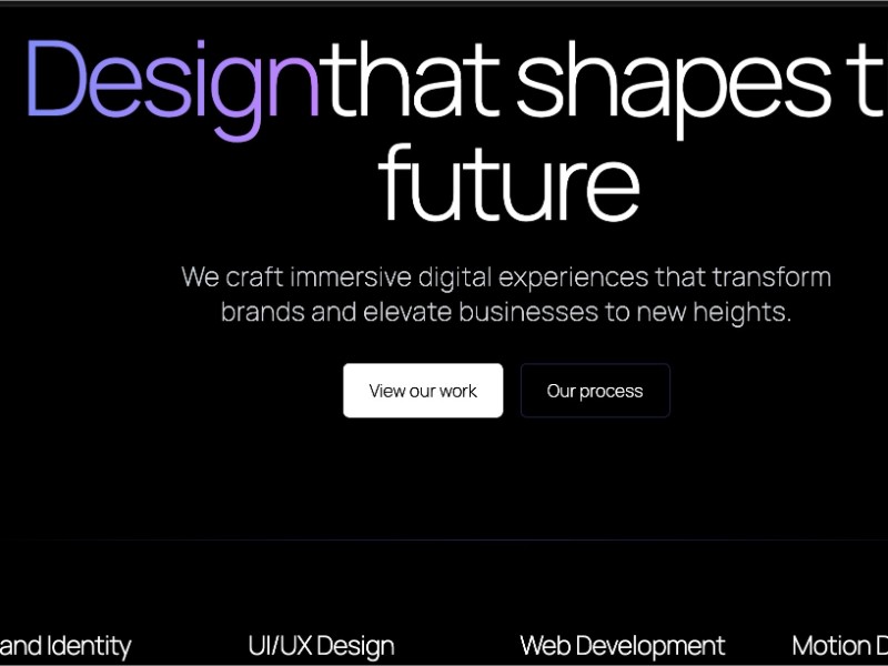 Preview for Digital Design Agency Home UI v2