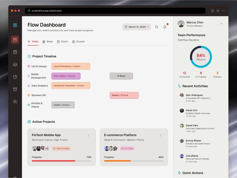 Preview for Task Management Dashboard UI