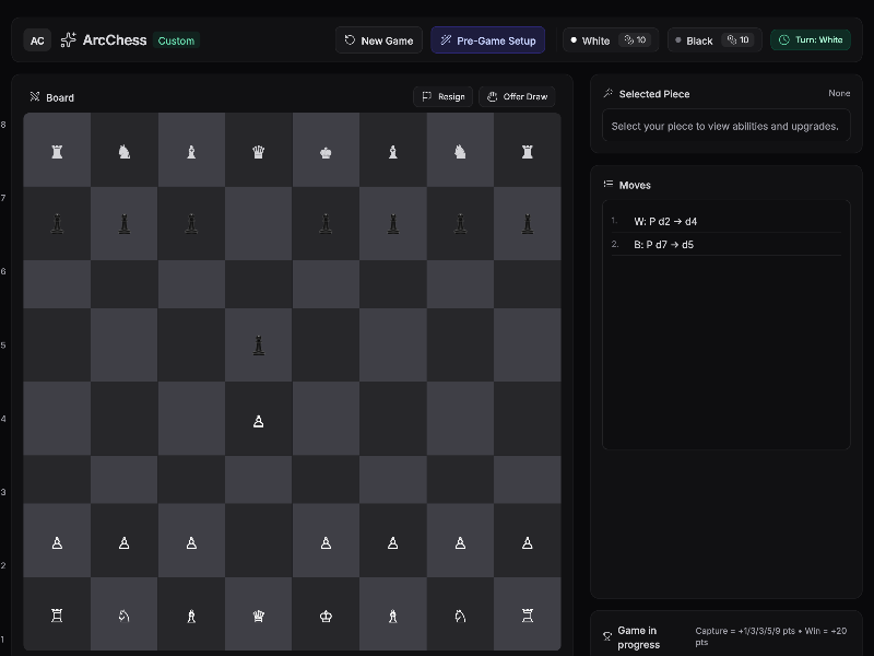 Preview for Chess Game Interface with Controls v1