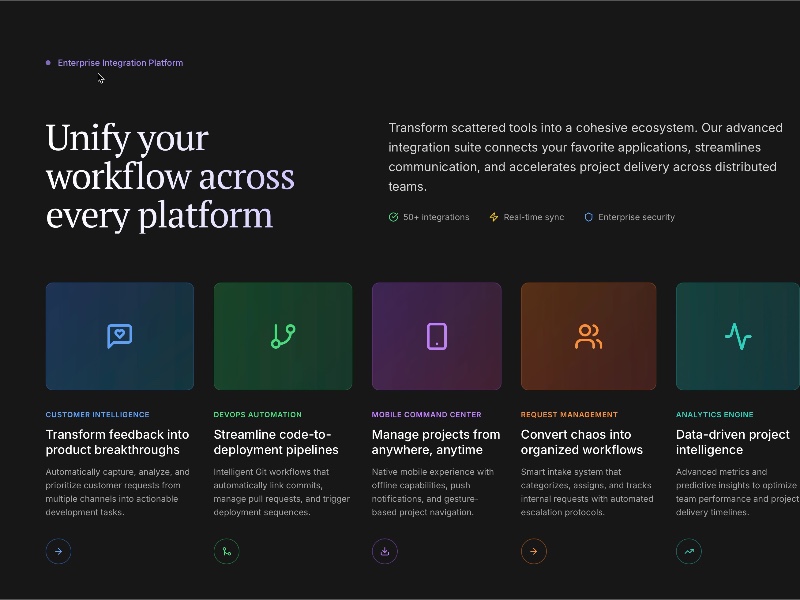 Preview for Unified Workflow Integration UI