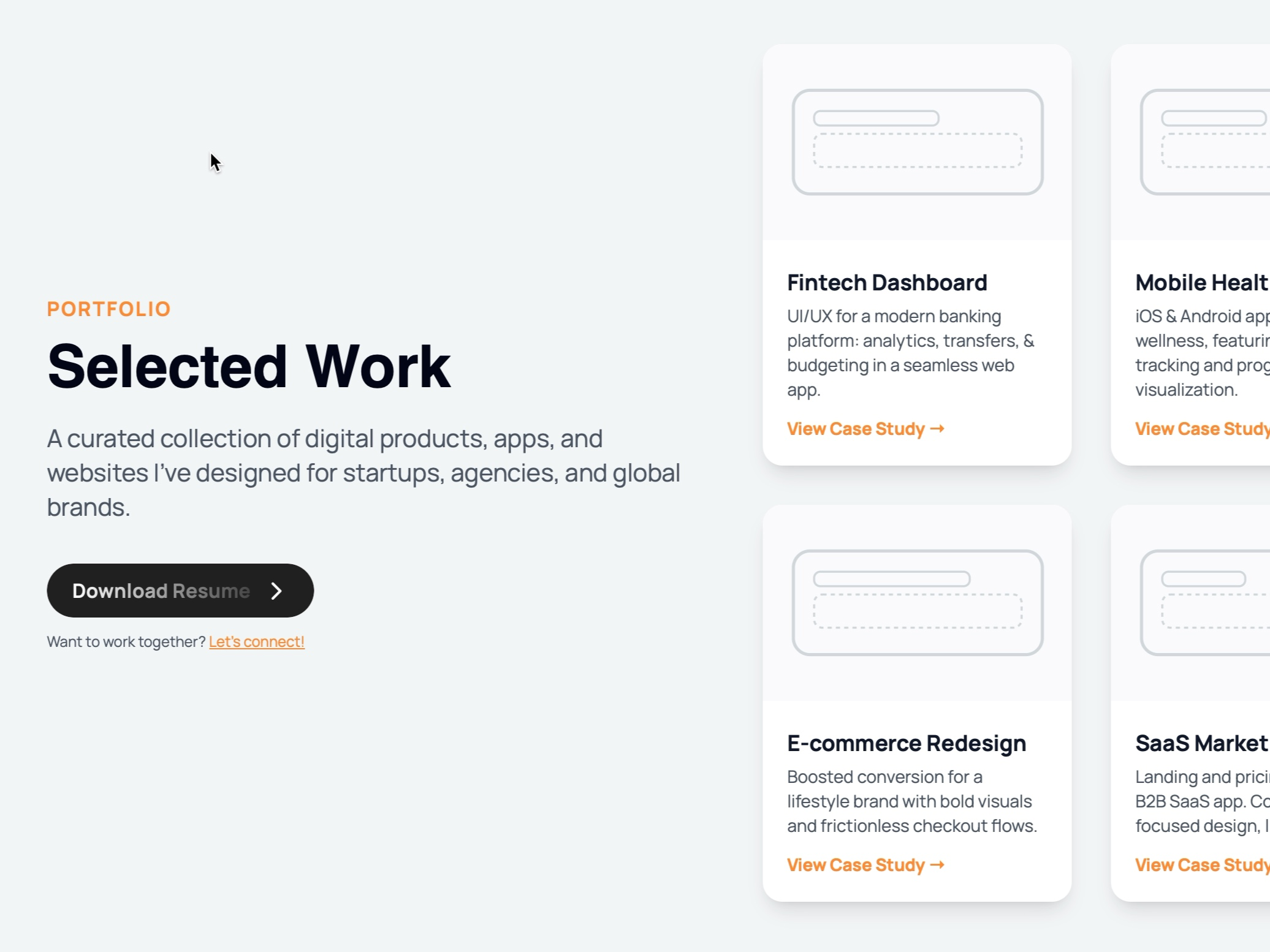 Preview for Portfolio Work Showcase