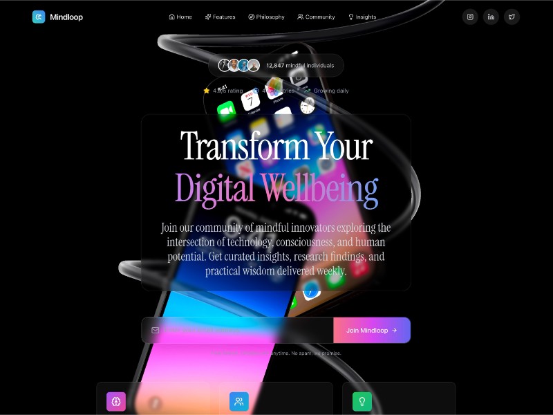 Preview for Interactive Hero with Parallax UI