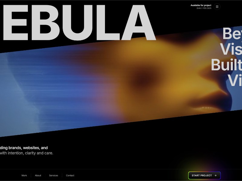 Preview for Nebula Portfolio Landing Page Template