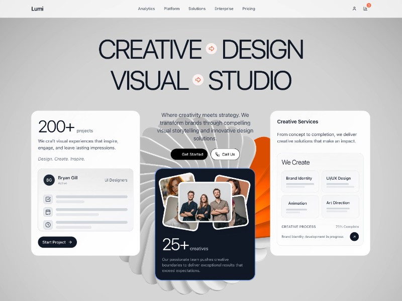 Preview for Creative Studio Landing Page Template