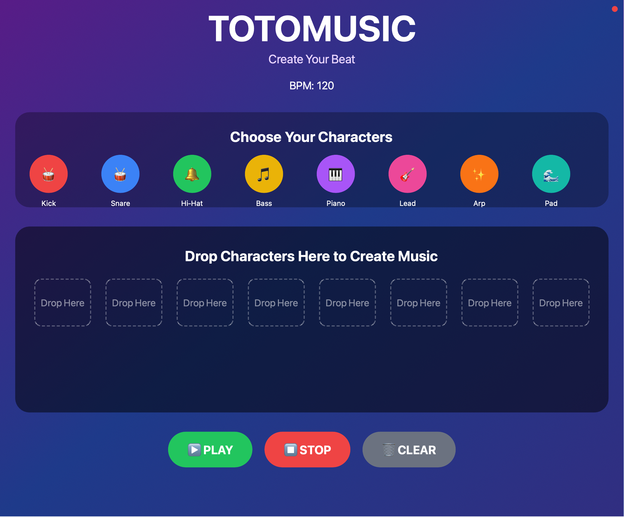 Preview for Music Beat Sequencer Interface