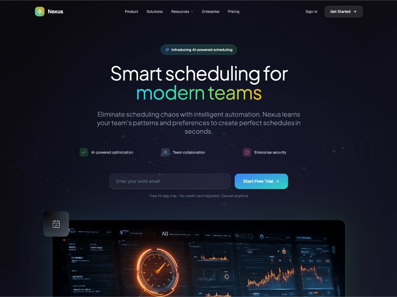 Preview for Team Scheduling Interface