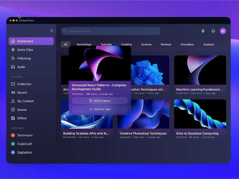 Preview for Interactive 3D UI with Sidebar Menu